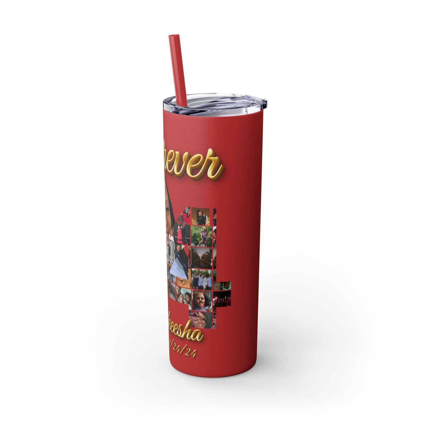 Forever 34 personalized skinny tumblers 20oz