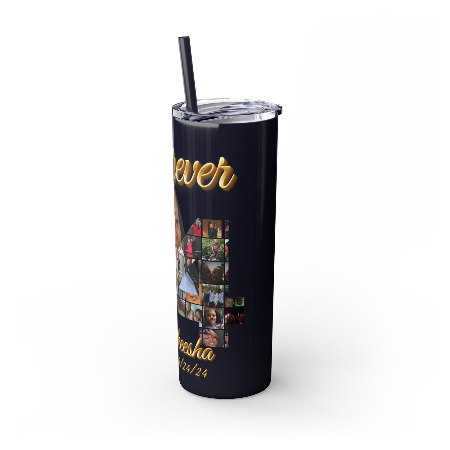 Forever 34 personalized skinny tumblers 20oz