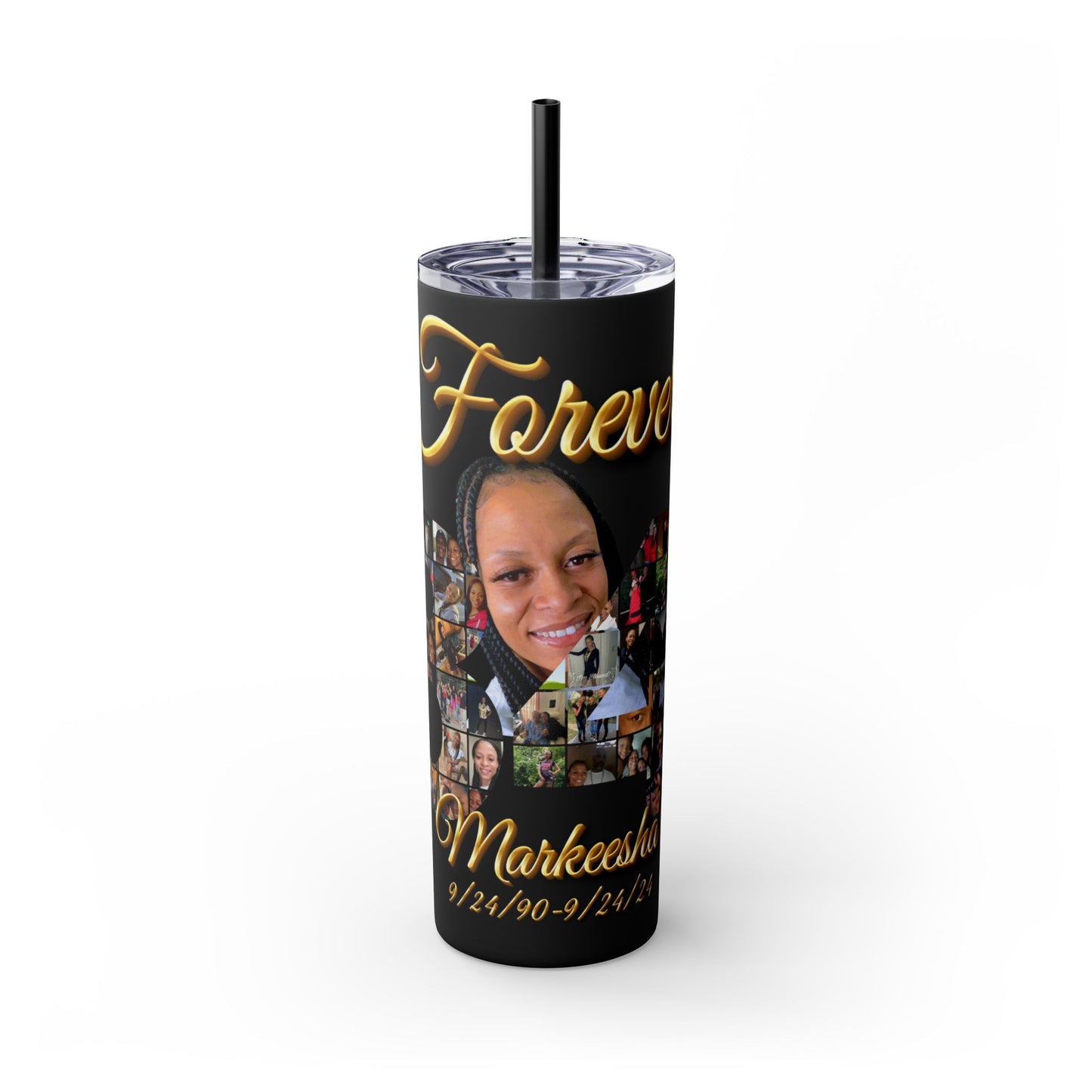 Forever 34 personalized skinny tumblers 20oz