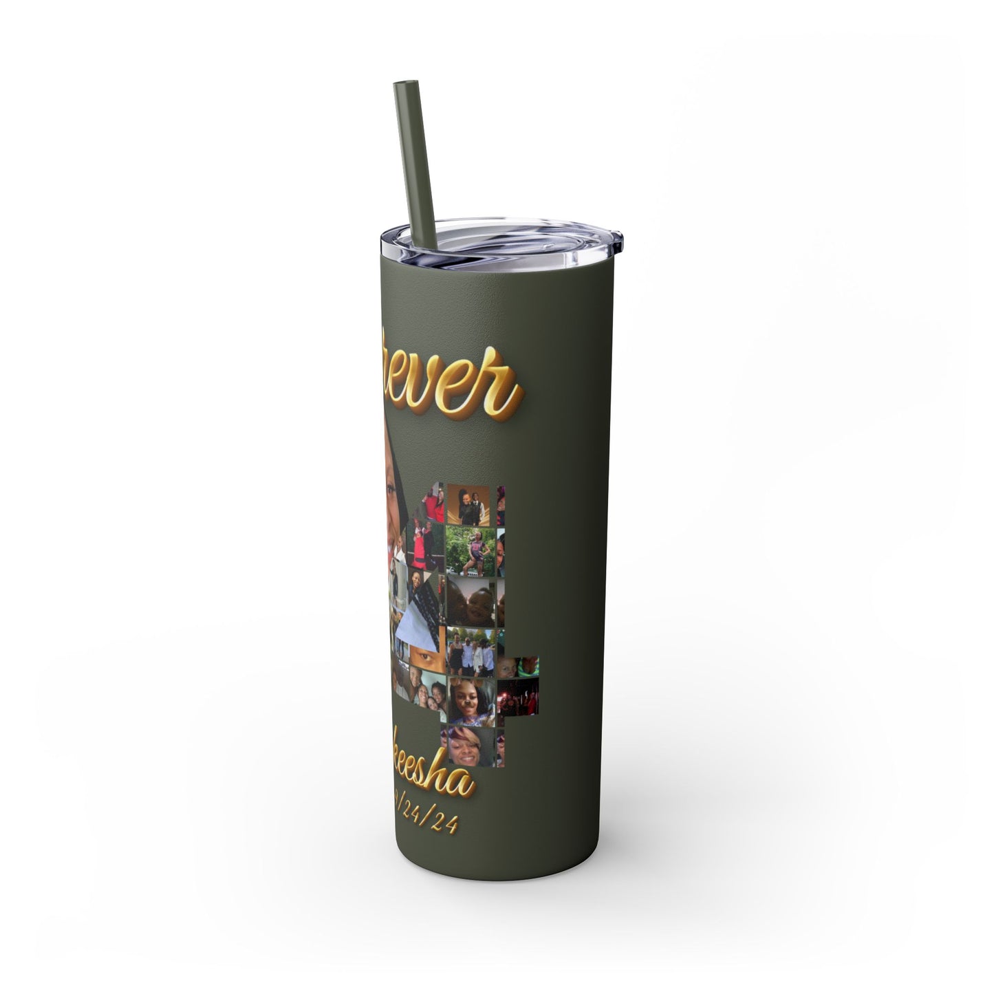 Forever 34 personalized skinny tumblers 20oz