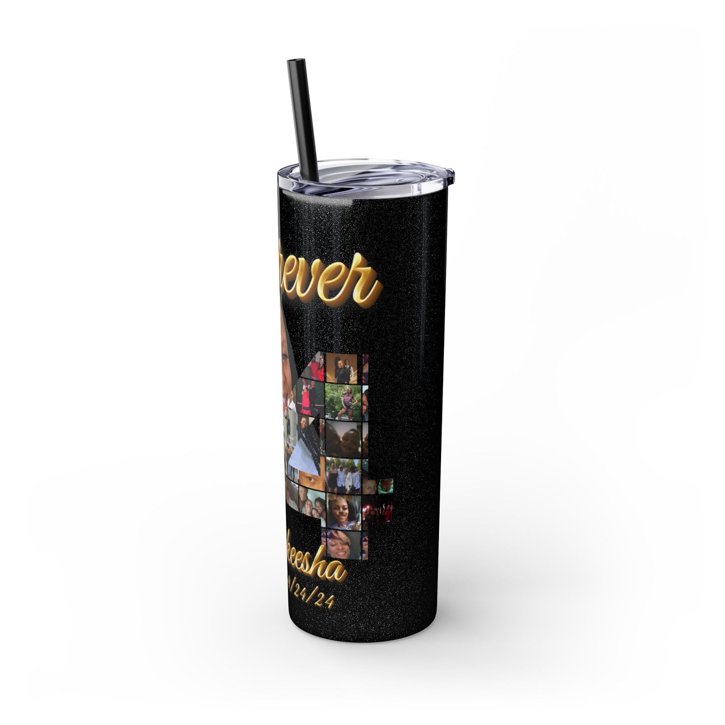 Forever 34 personalized skinny tumblers 20oz