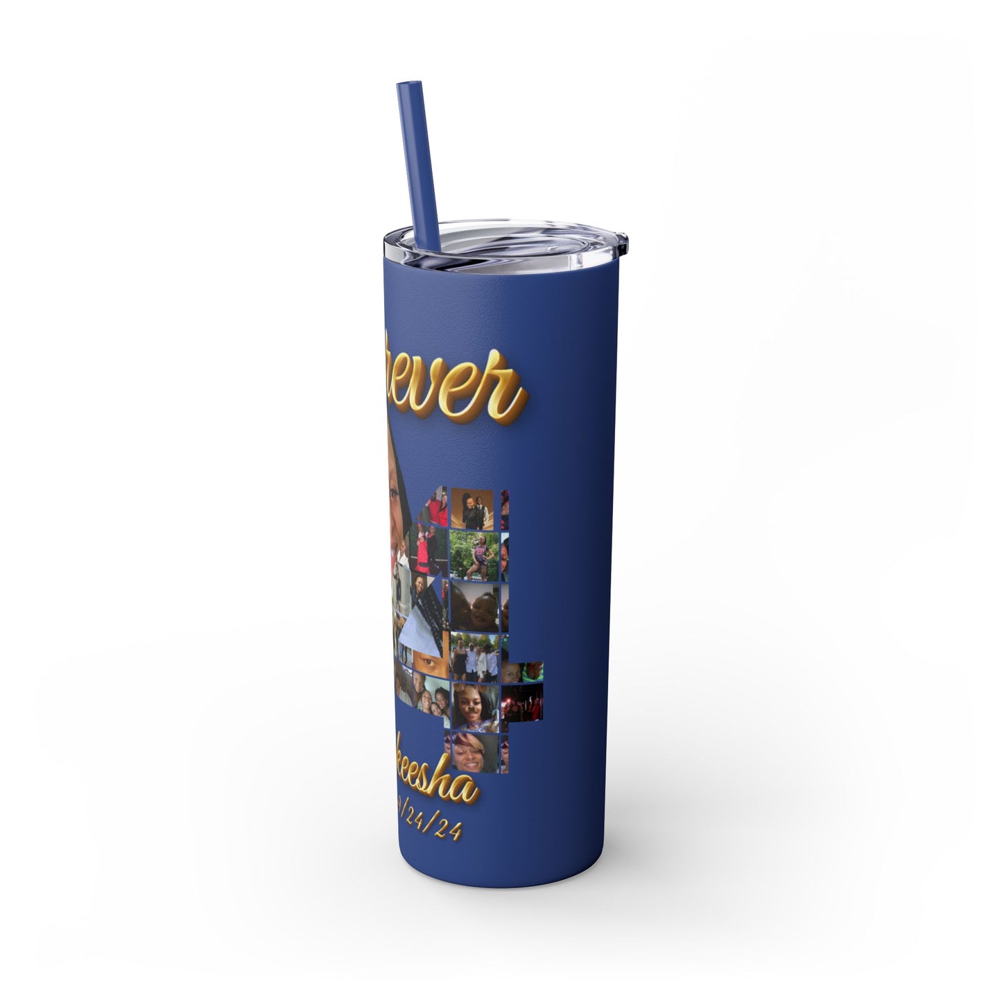Forever 34 personalized skinny tumblers 20oz