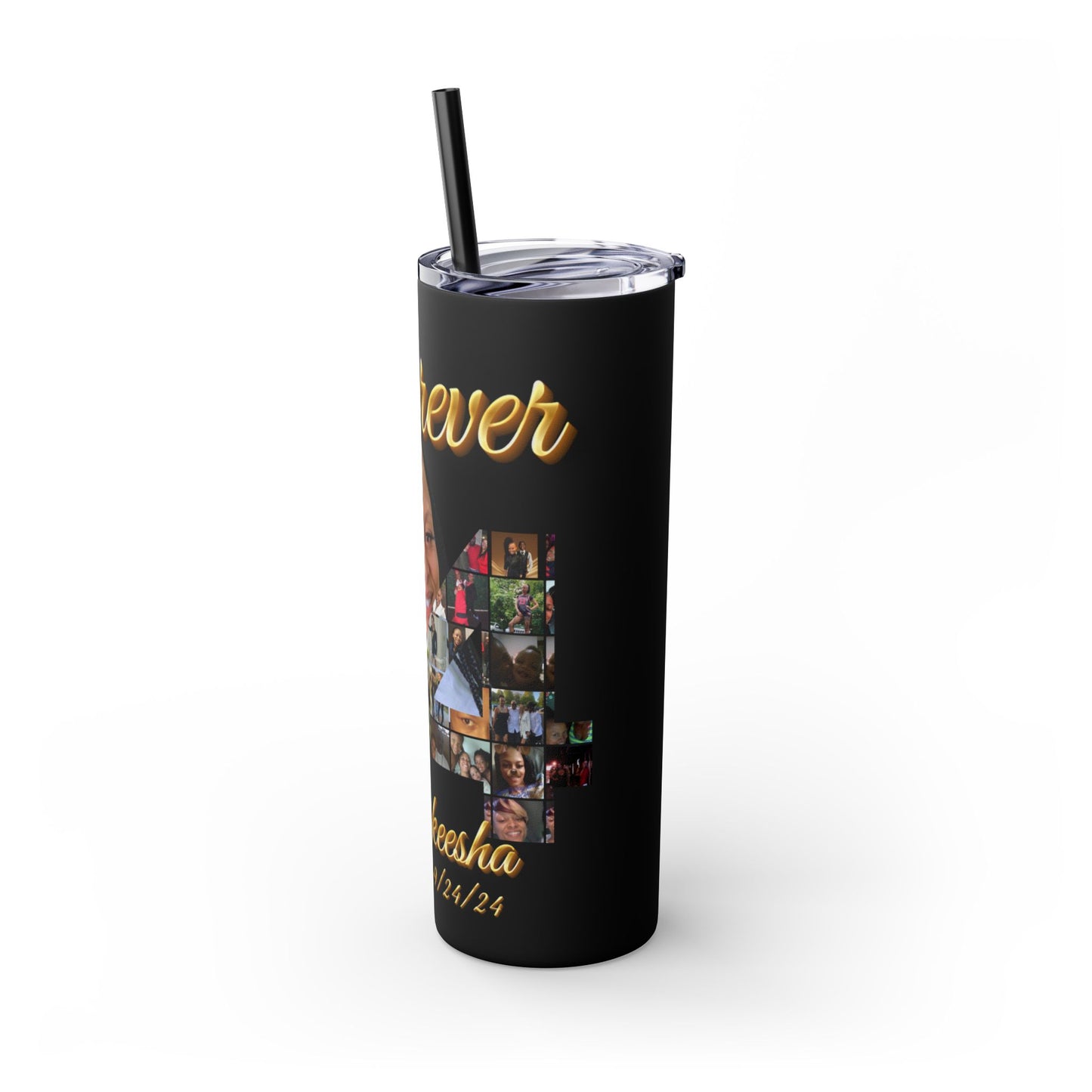 Forever 34 personalized skinny tumblers 20oz