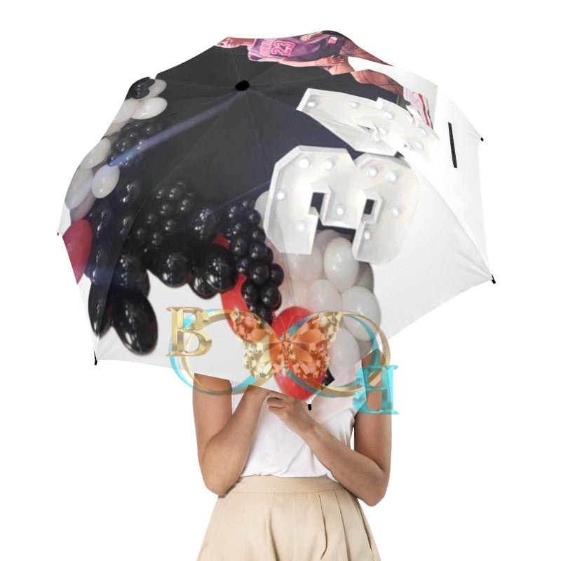 Keesha K Semi-Automatic Foldable Umbrella (Model U12) One Size Semi-Automatic Foldable Umbrella (U12)