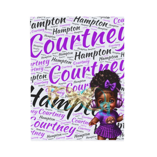 Personalized Velveteen Plush Blanket 30’ × 40’ All Over Prints