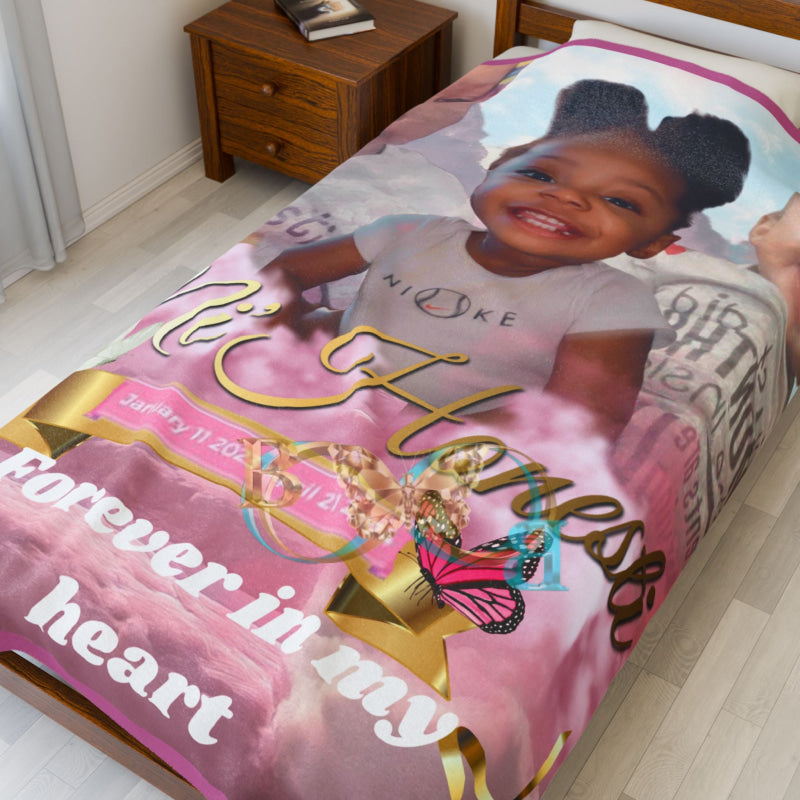 Velveteen Plush Blanket Blanket 60’’x80’’ (Thick)