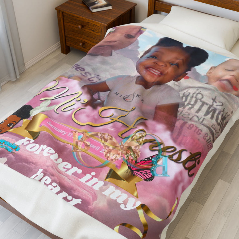 Velveteen Plush Blanket Blanket 60’’x80’’ (Thick)