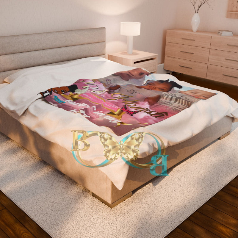 Velveteen Plush Blanket Blanket 60’’x80’’ (Thick)
